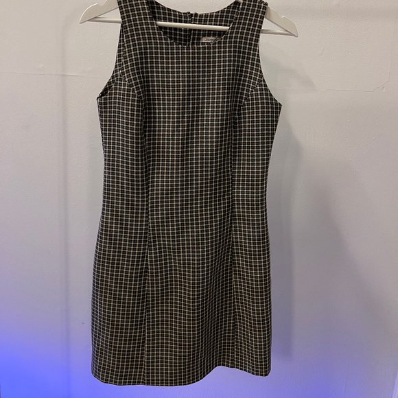 Vintage Sleeveless Plaid Dress - Picture 1 of 4